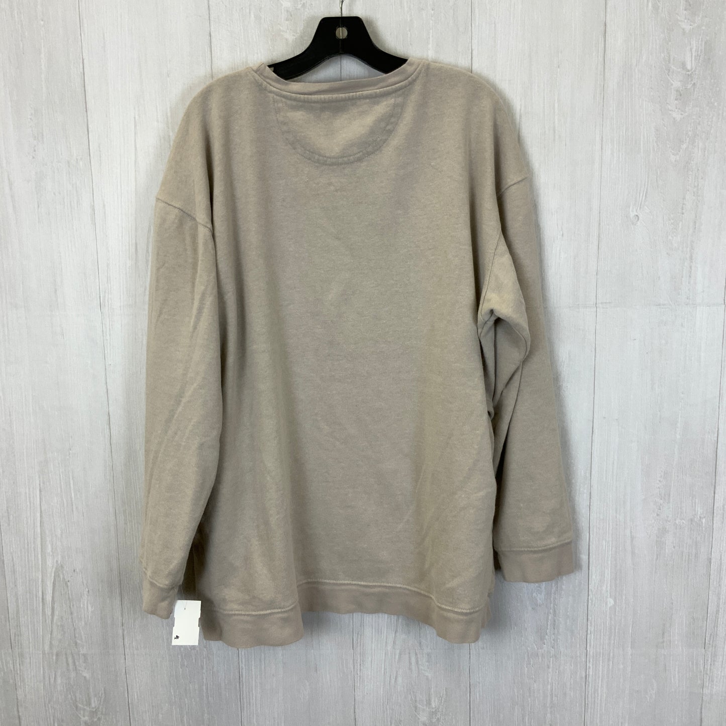 Sweatshirt Crewneck By Natural Life In Beige, Size: Xxl