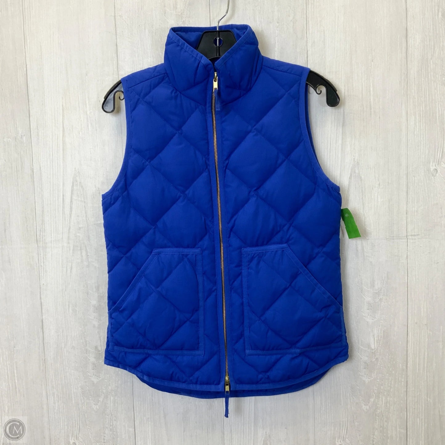 Vest Puffer & Quilted By J. Crew In Blue, Size: Xxs