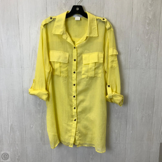 Tunic 3/4 Sleeve By Life In Yellow, Size: Xl
