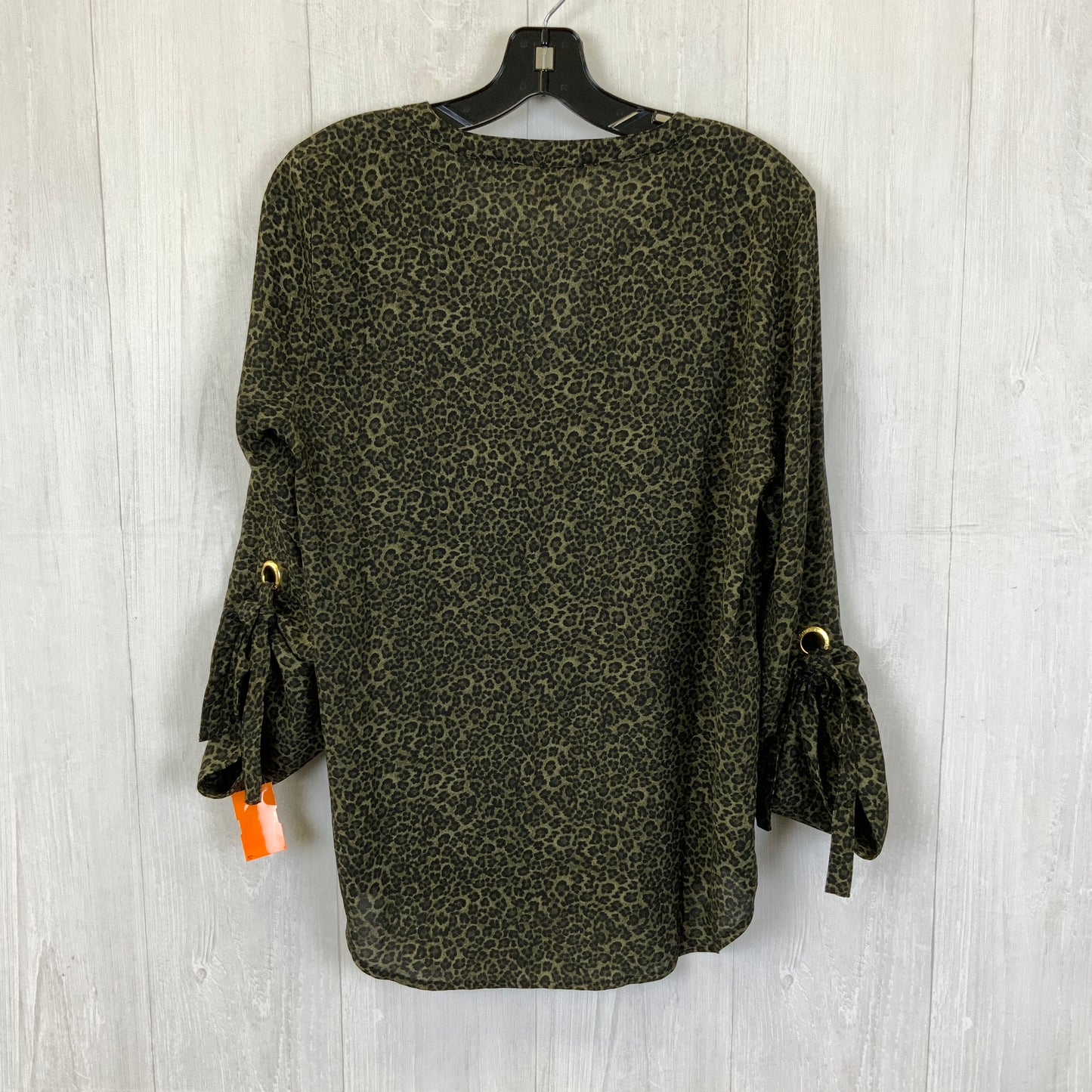 Top Long Sleeve By Michael By Michael Kors In Green, Size: M