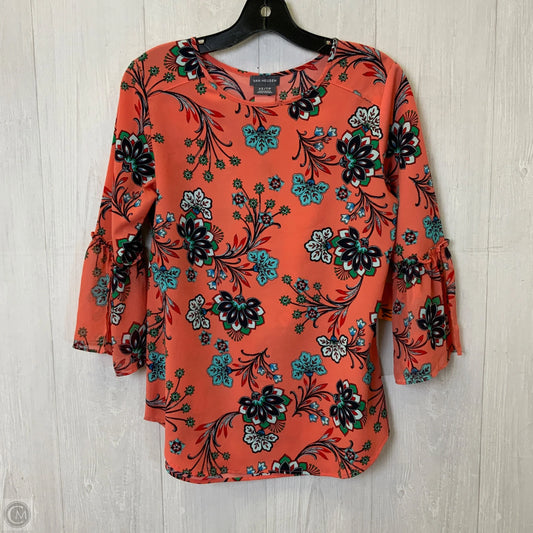 Top 3/4 Sleeve By Van Heusen In Coral, Size: Xs