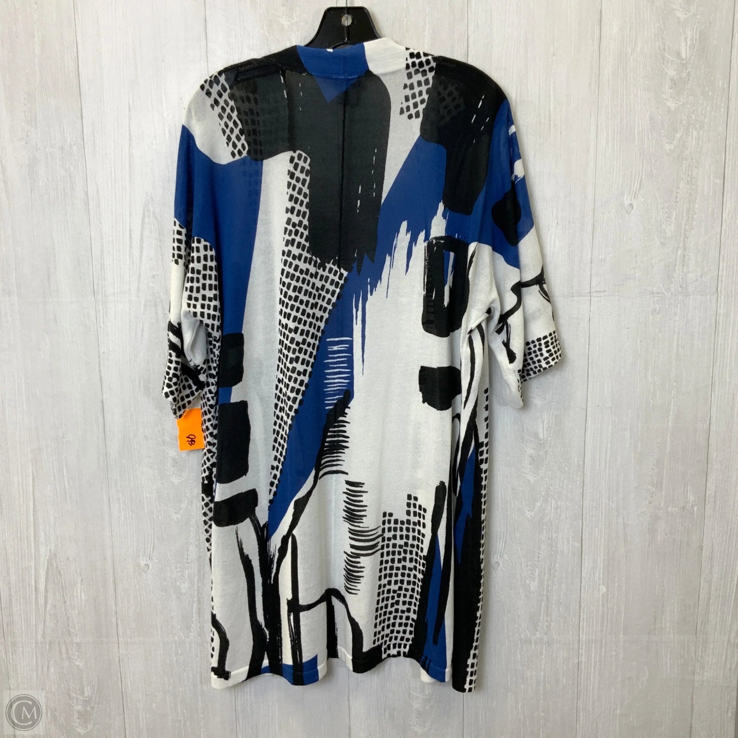 Cardigan By Chicos In Black & White, Size: S