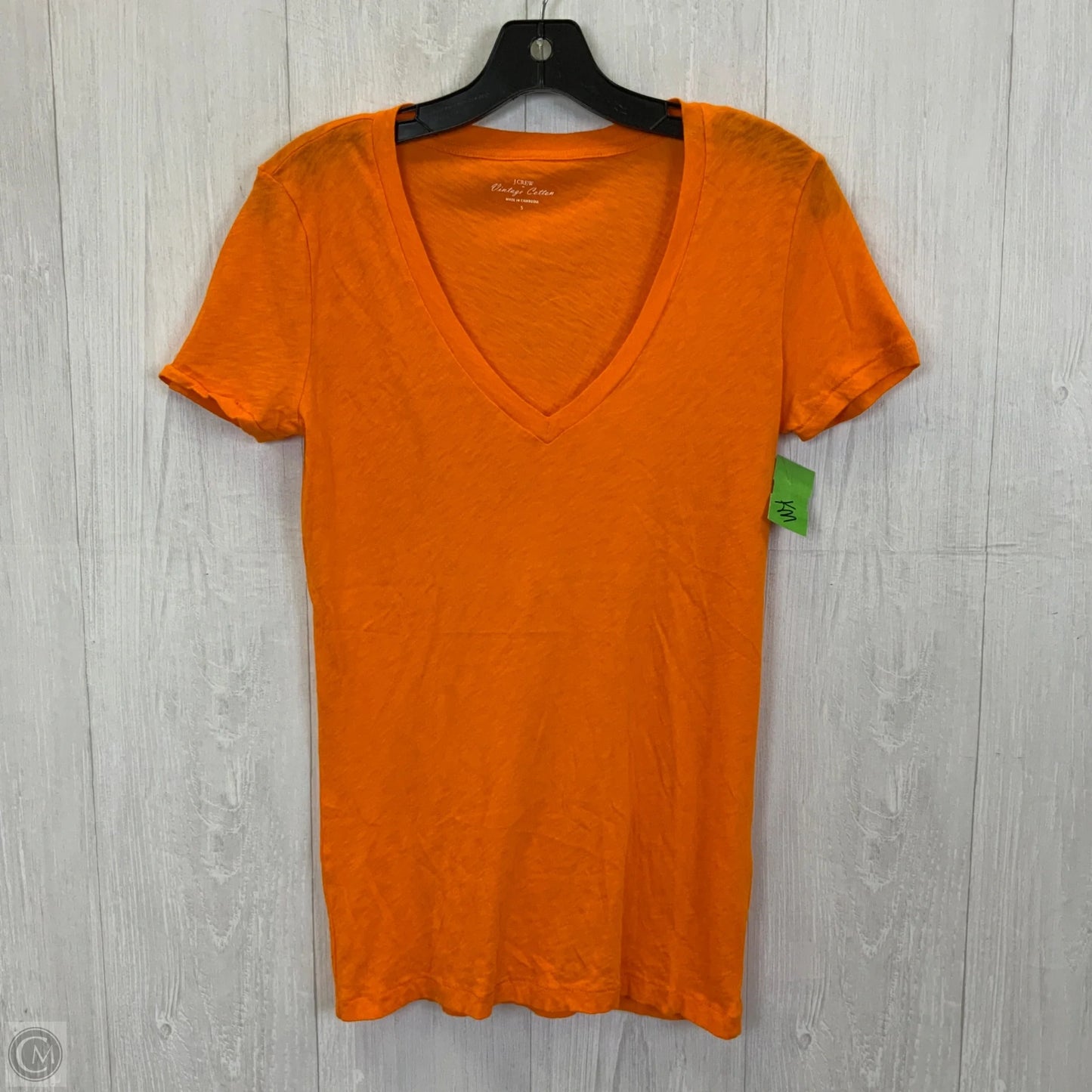 Top Short Sleeve Basic By J. Crew In Orange, Size: S