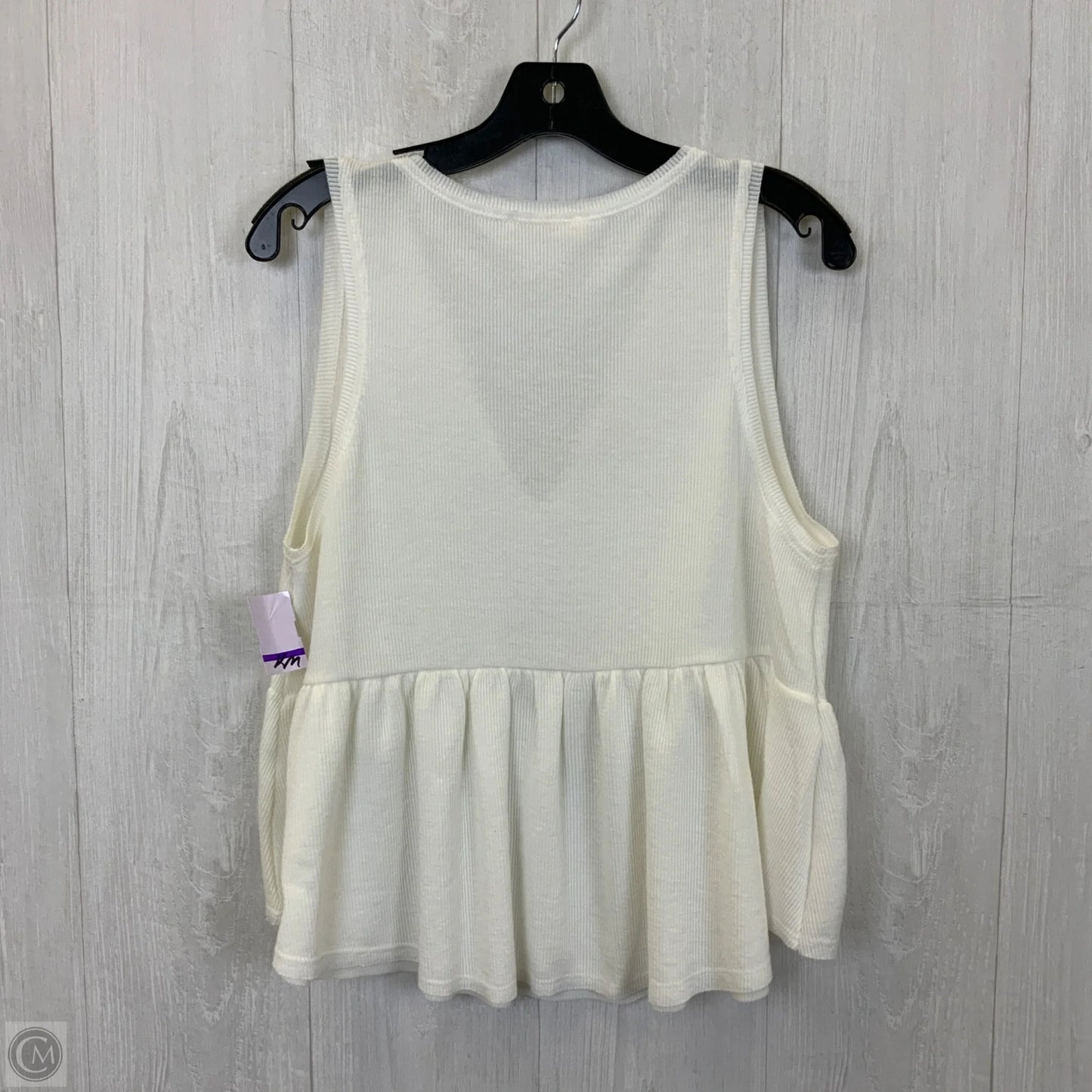 Tank Top By Entro In White, Size: Xl