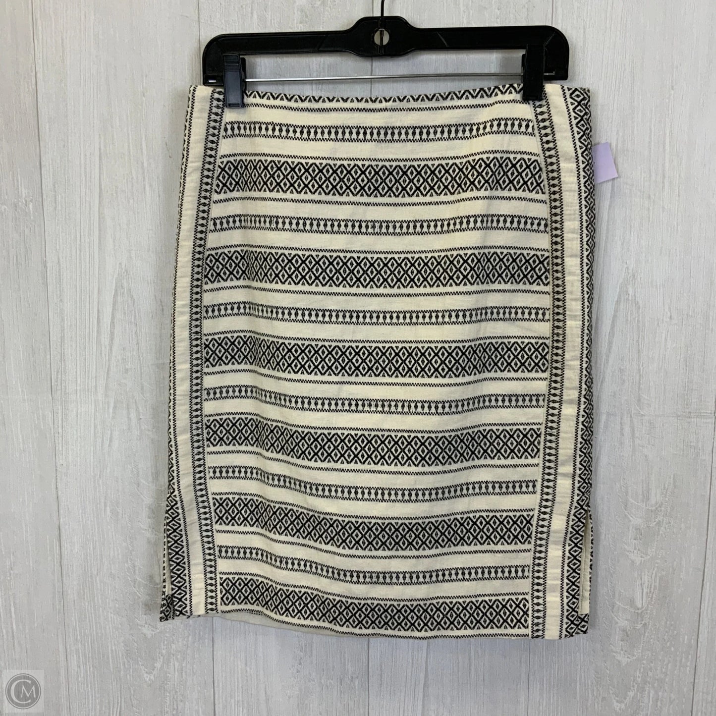Skirt Mini & Short By Loft In Black & White, Size: Mp