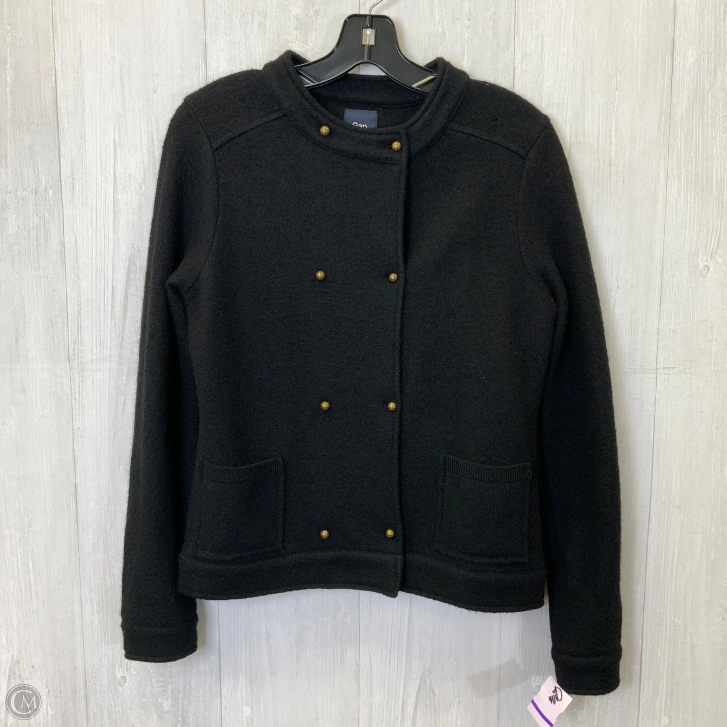 Jacket Fleece By Gap In Black, Size: Xs