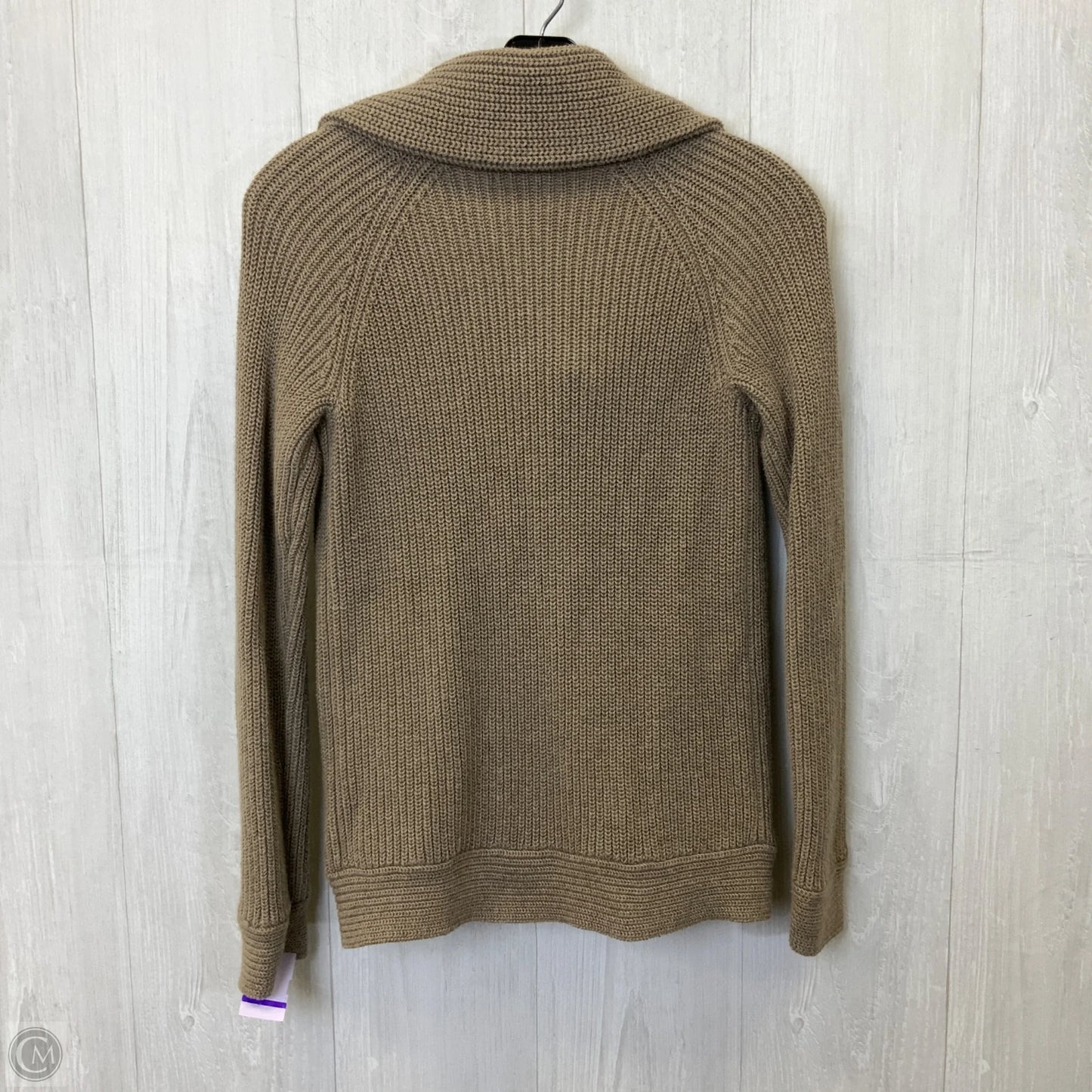 Sweater Cardigan By Gap In Tan, Size: Xs