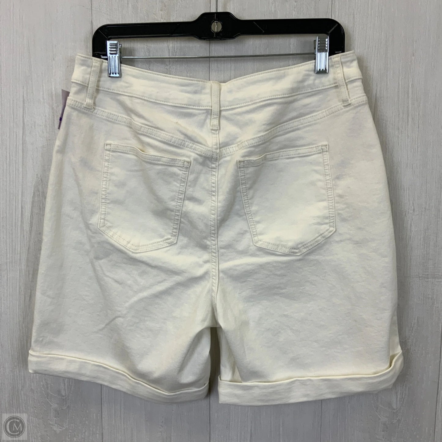 Shorts By Simply Vera In Cream Denim, Size: 12