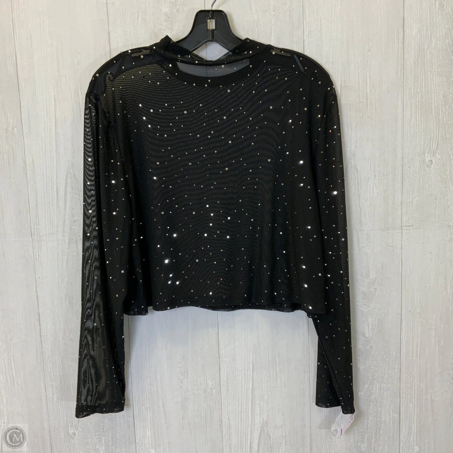 Top Long Sleeve By Clothes Mentor In Black, Size: Xxl