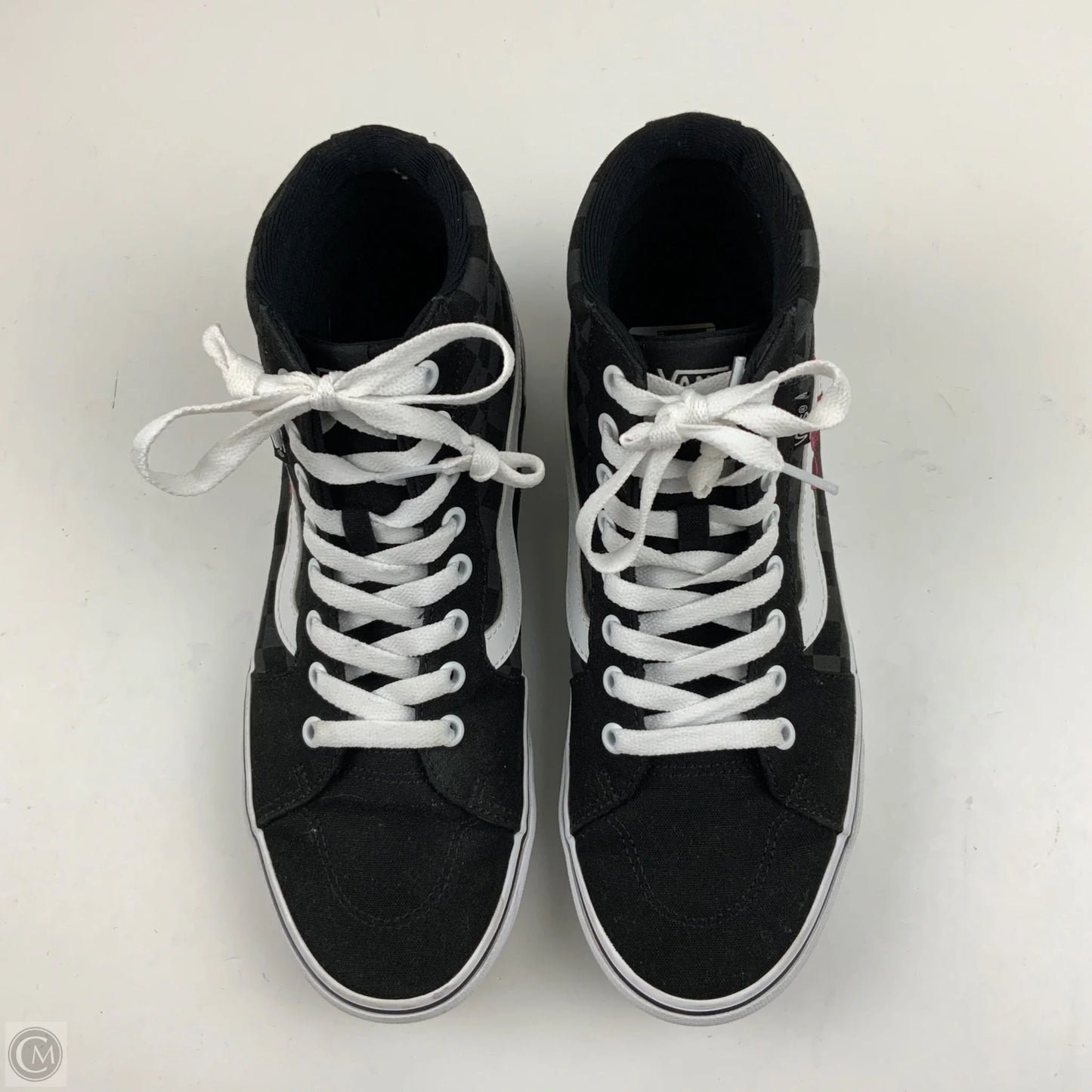 Shoes Sneakers By Vans In Black & White, Size: 8.5