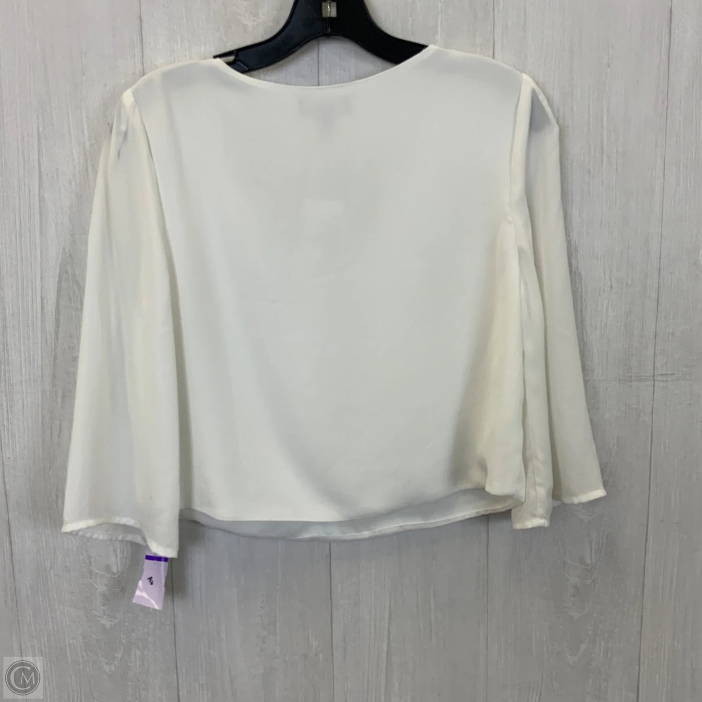 Top Long Sleeve By Luxology In White, Size: S