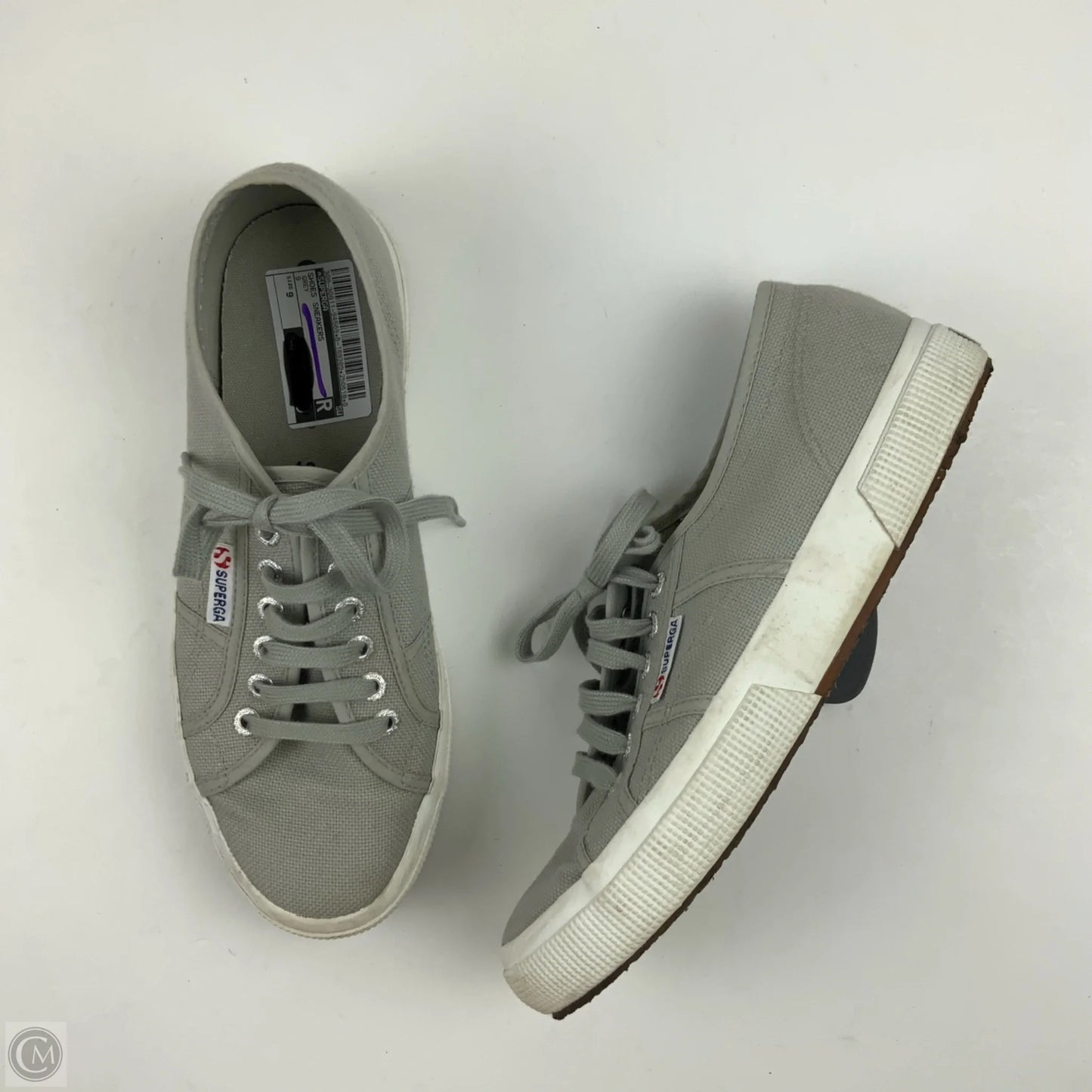 Shoes Sneakers By Superga In Grey, Size: 9