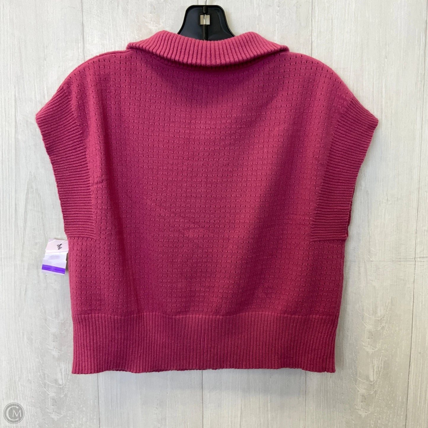 Sweater Short Sleeve By Clothes Mentor In Pink, Size: M