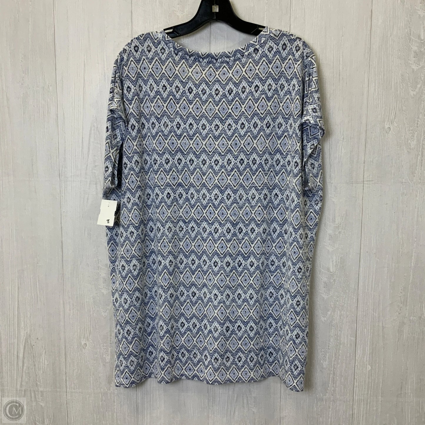 Top Short Sleeve Basic By Orvis In Blue & White, Size: Xl