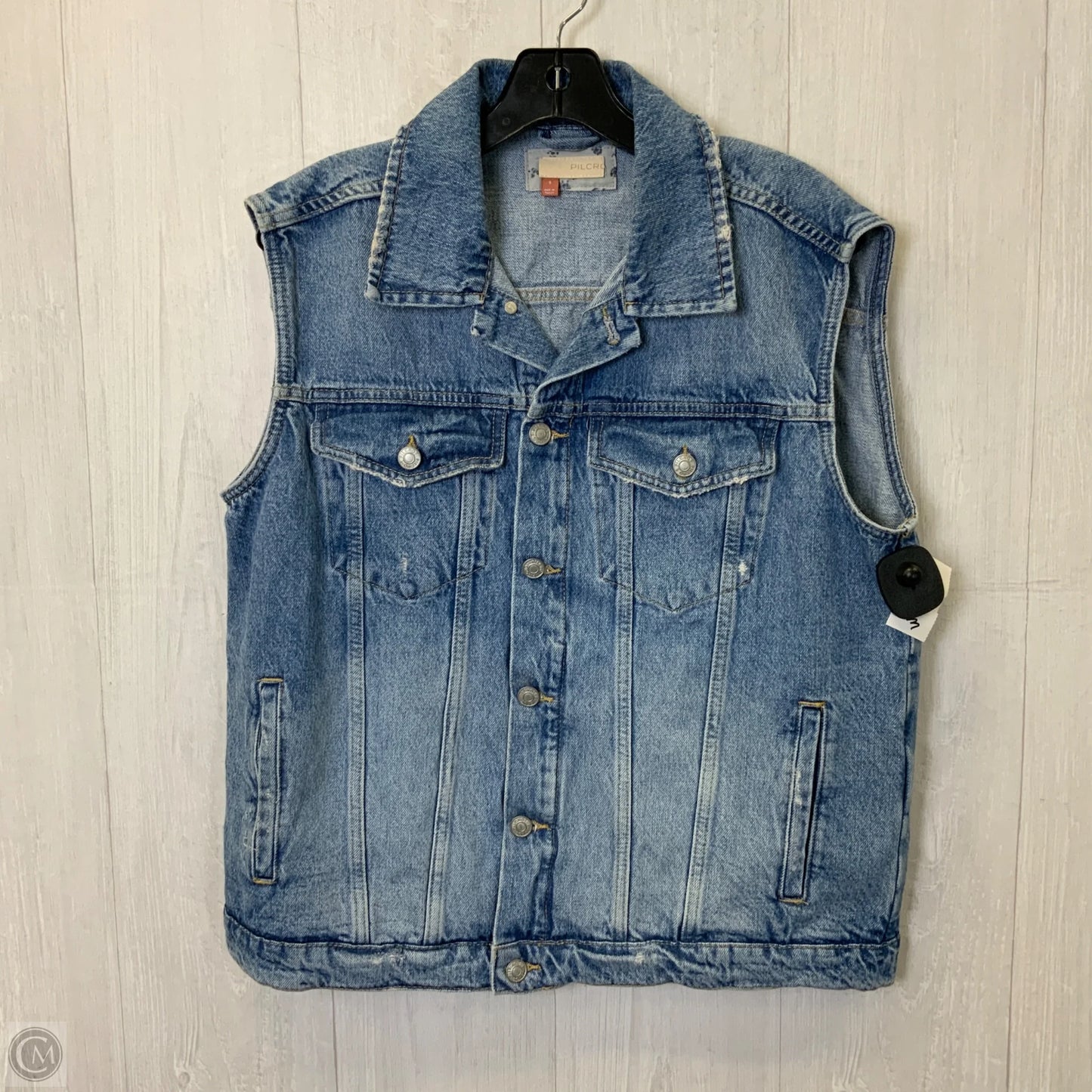 Vest Other By Pilcro In Blue Denim, Size: S