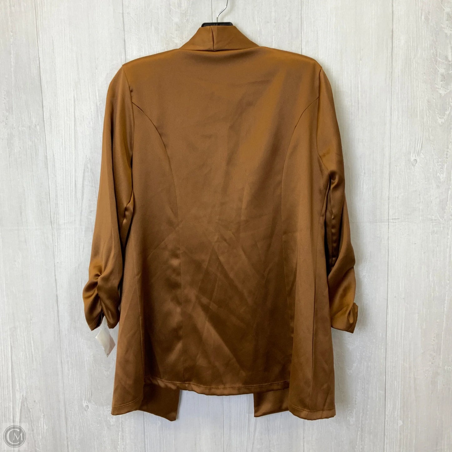 Blazer By Clothes Mentor In Bronze, Size: S