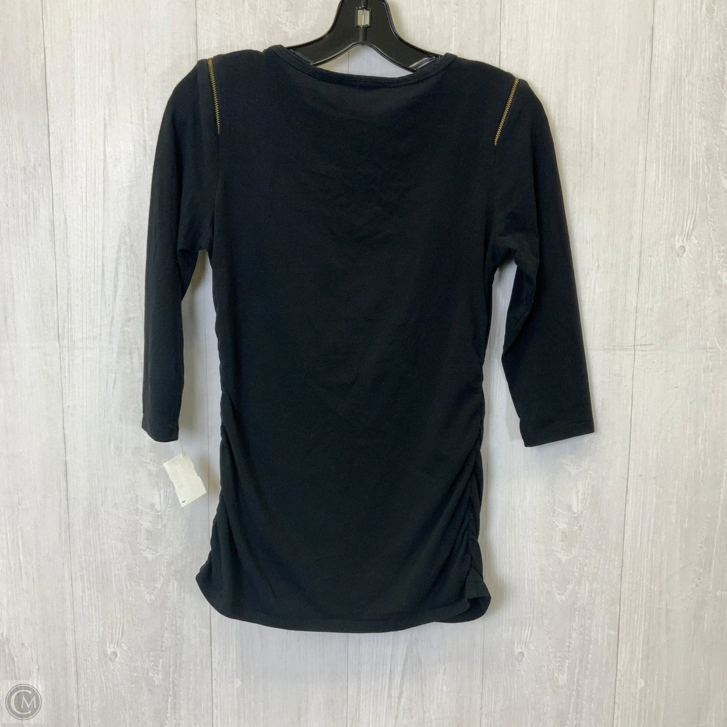 Top 3/4 Sleeve Basic By Michael By Michael Kors In Black, Size: S