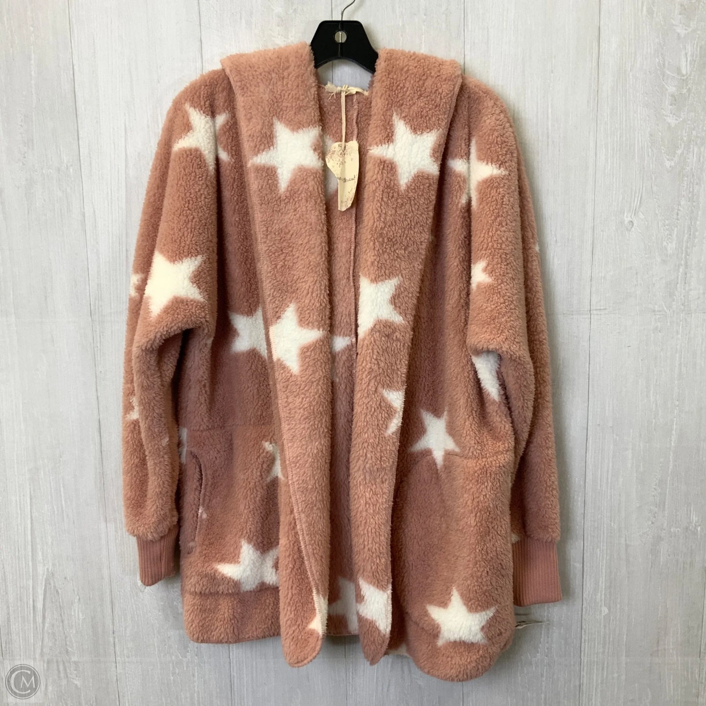 Jacket Faux Fur & Sherpa By Hem & Thread In Pink, Size: Osfm