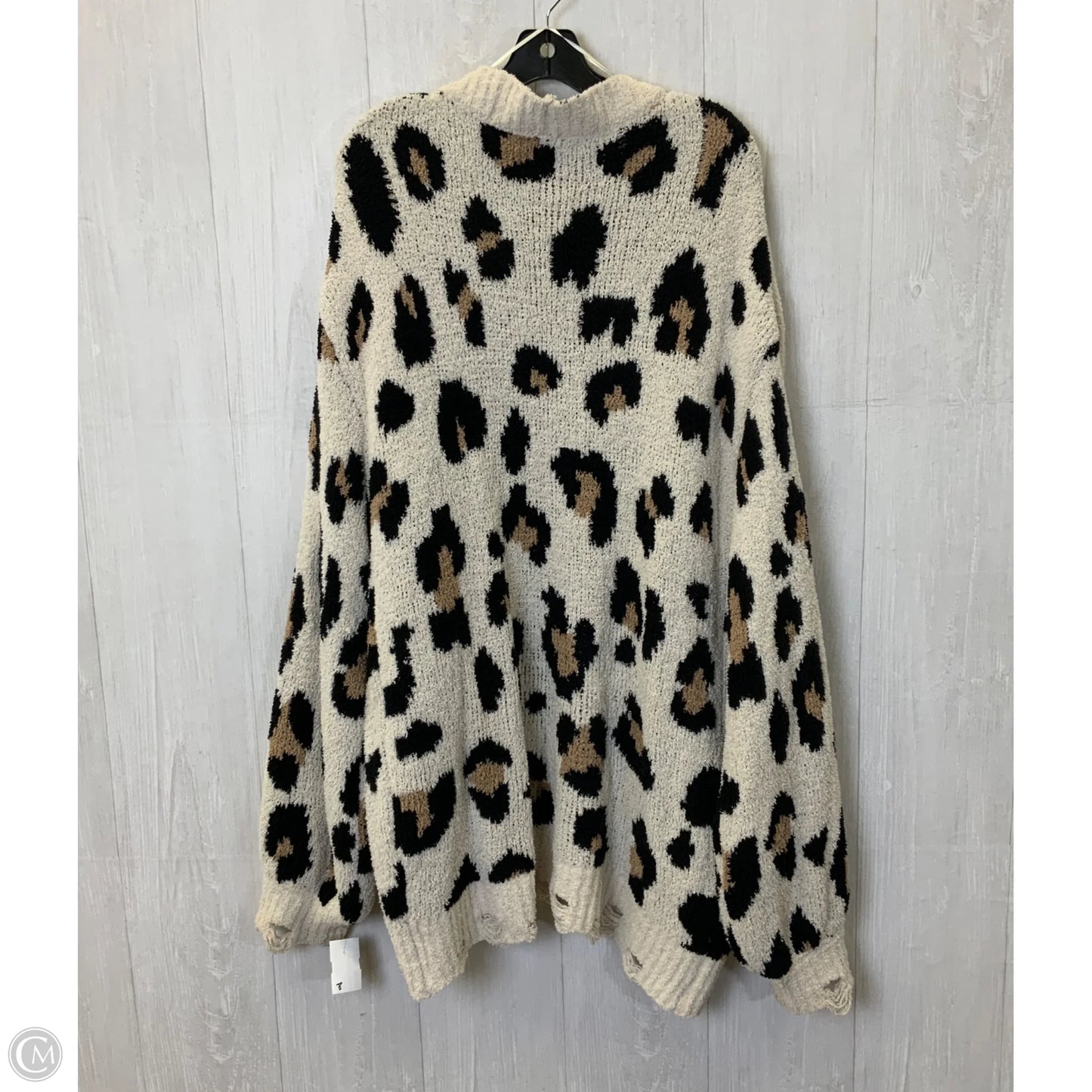 Sweater Cardigan By Loveriche In Leopard Print, Size: L