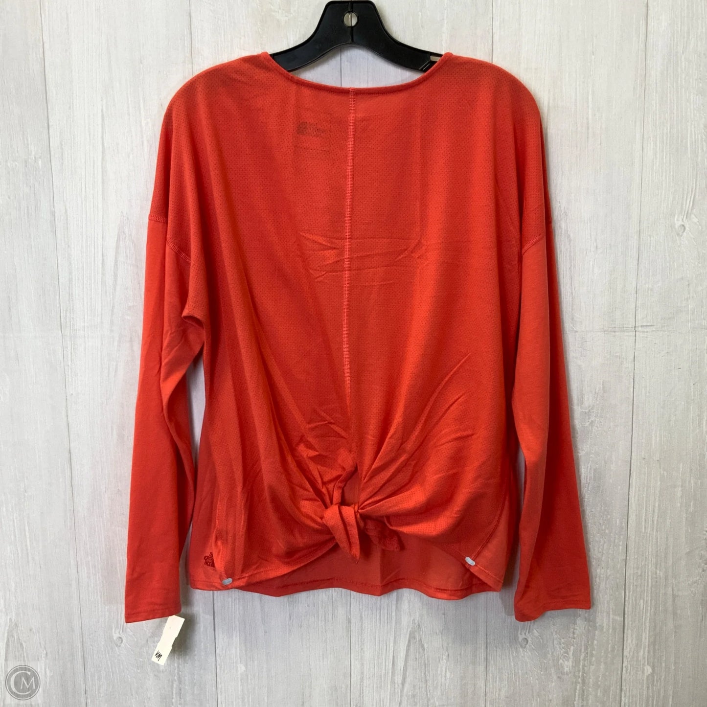 Athletic Top Long Sleeve Crewneck By The North Face In Coral, Size: L