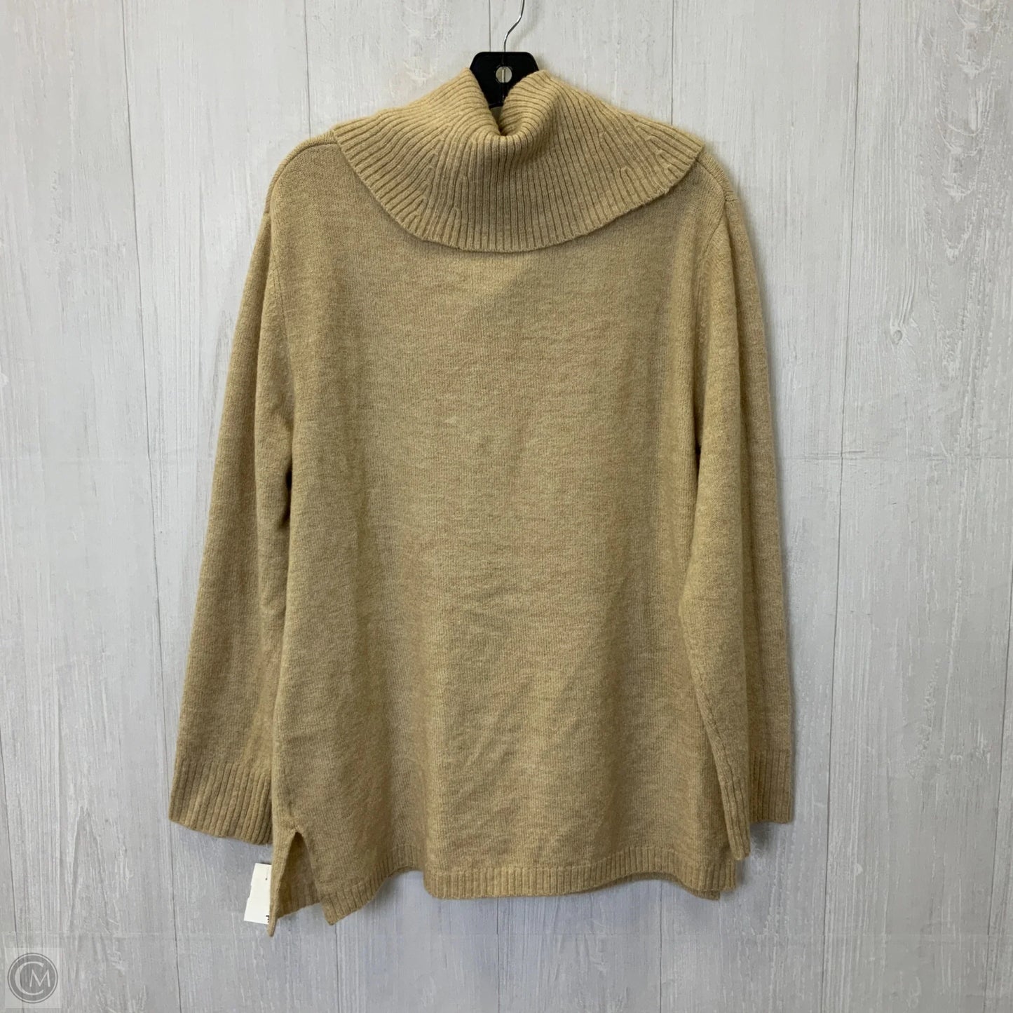 Sweater By Calvin Klein In Tan, Size: L