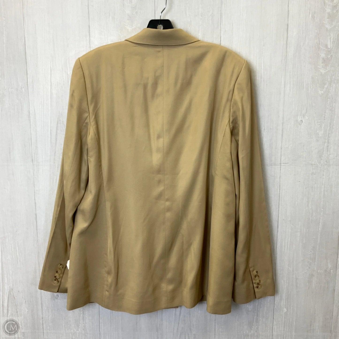 Blazer By Lauren By Ralph Lauren In Tan, Size: L