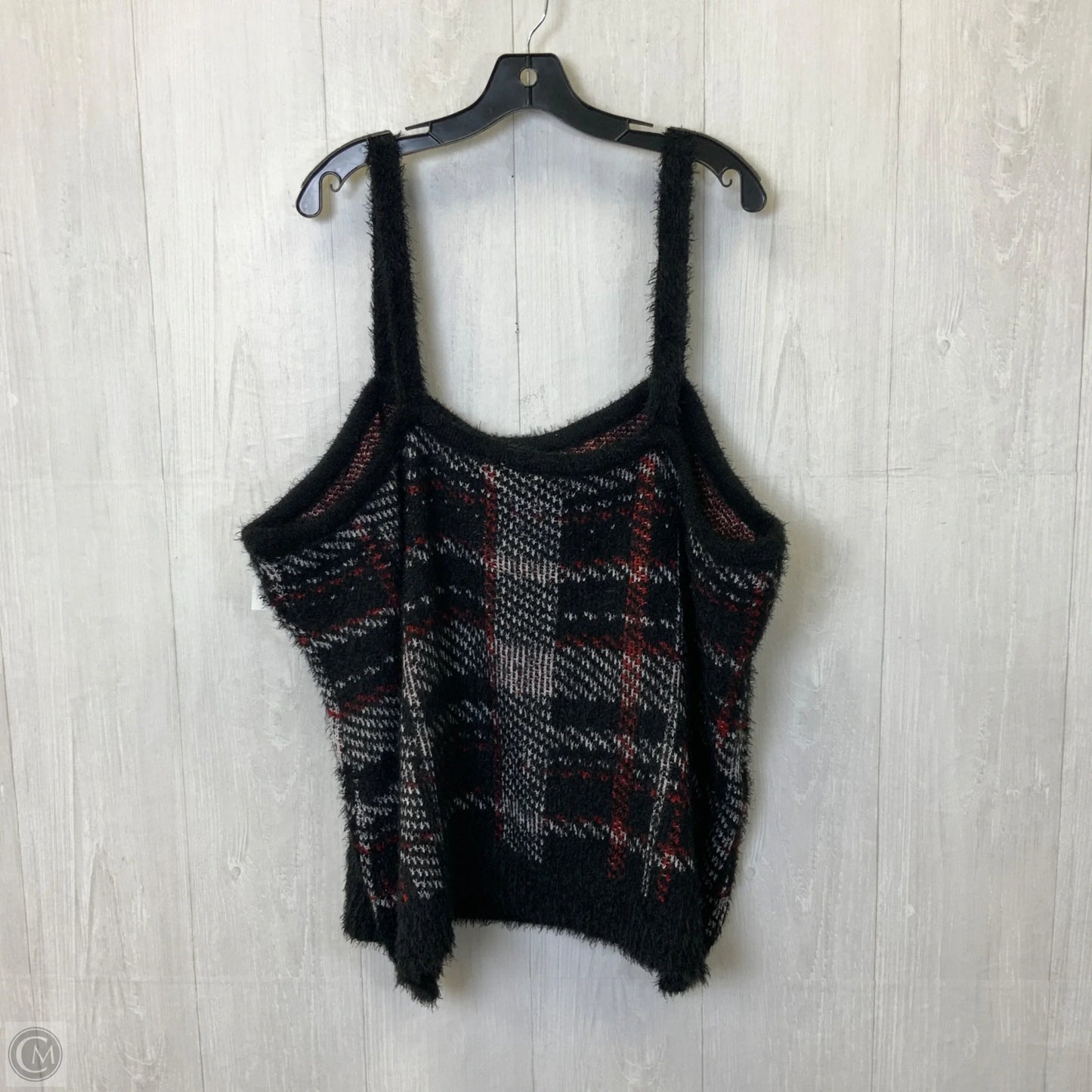 Sweater 2pc By Lane Bryant In Black & Red, Size: 4x