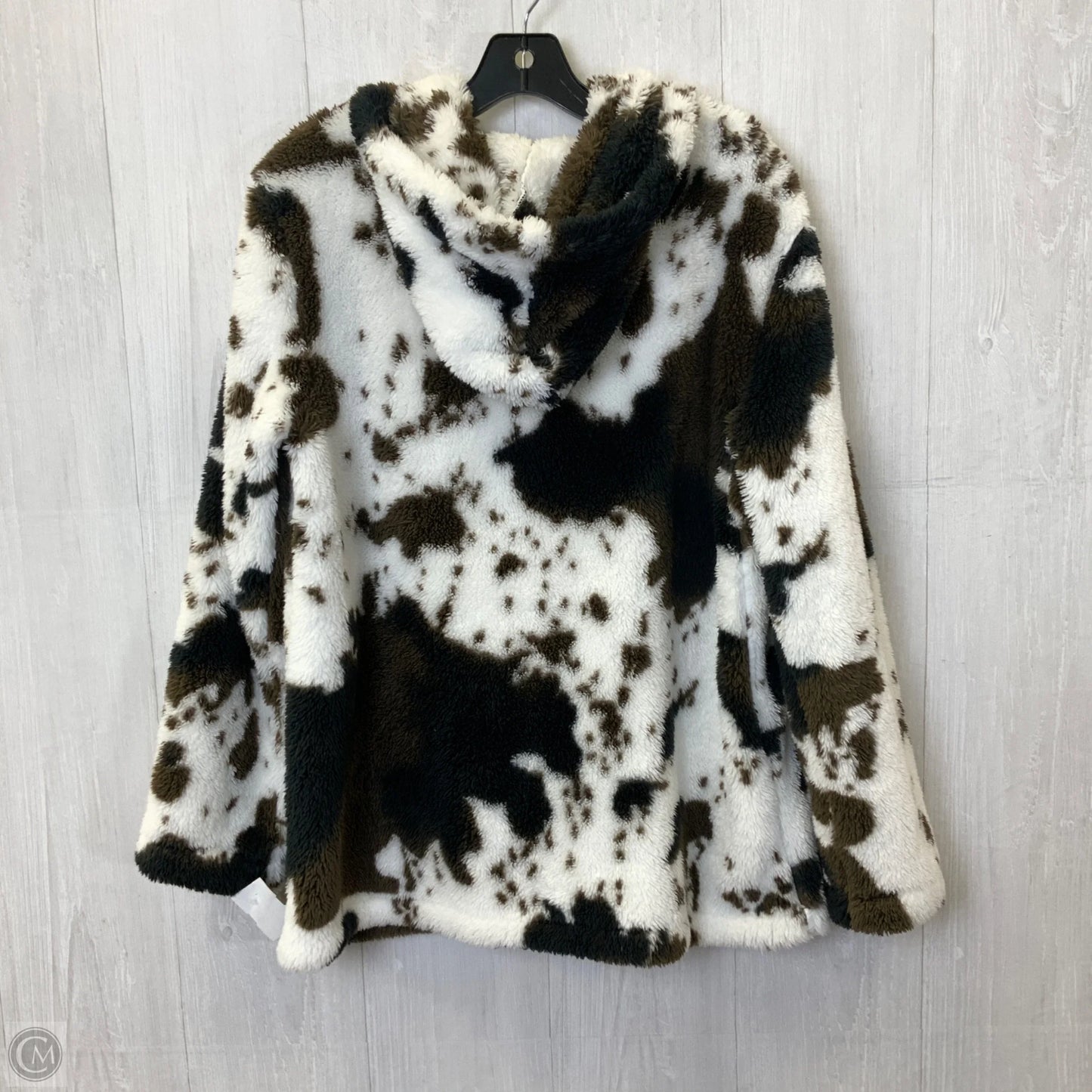Jacket Faux Fur & Sherpa By Shein In Animal Print, Size: M