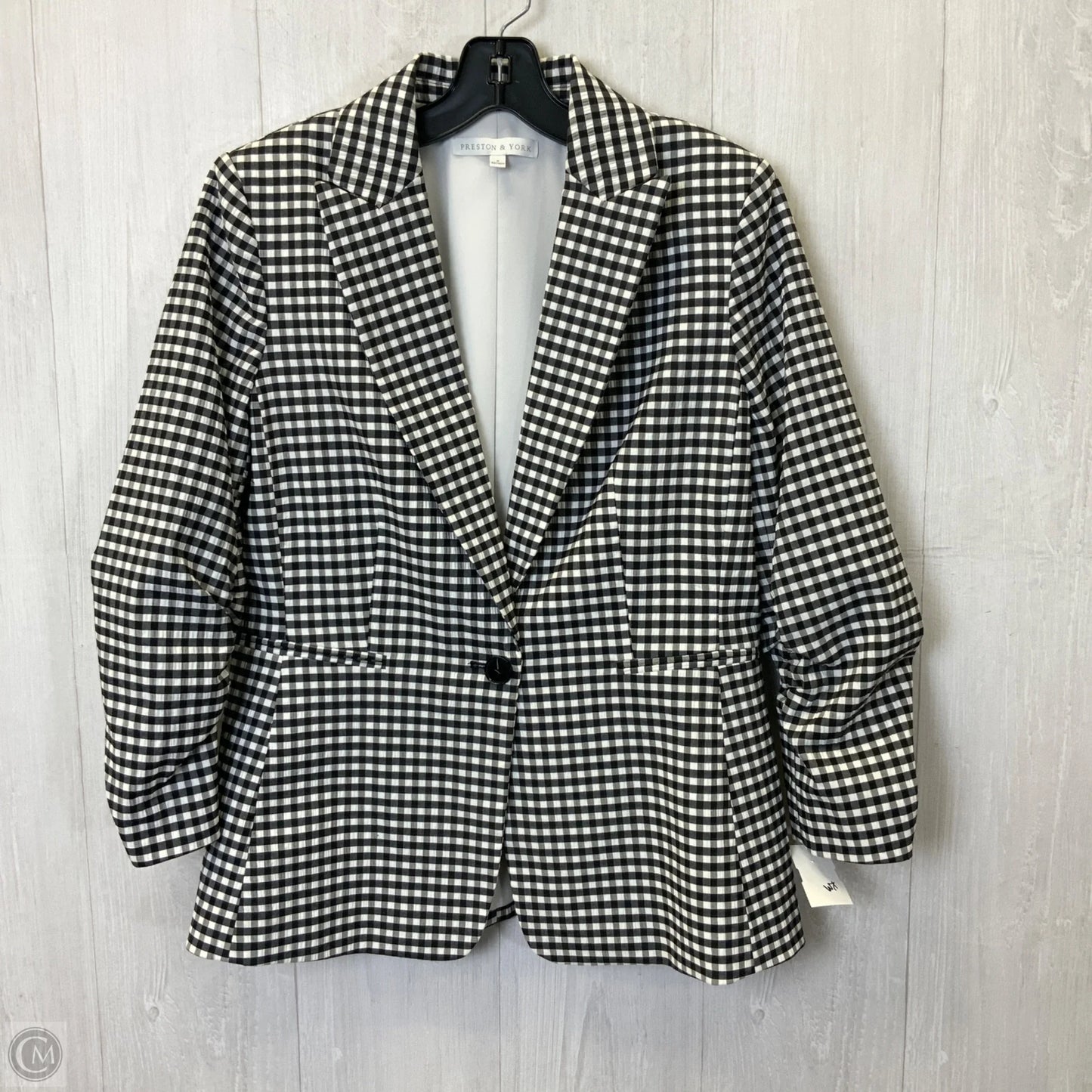 Blazer By Preston And New York In Black & White, Size: M