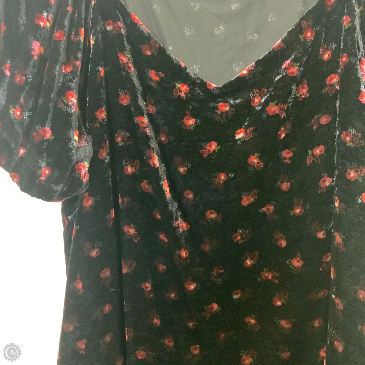 Top Short Sleeve By Loft In Black, Size: L