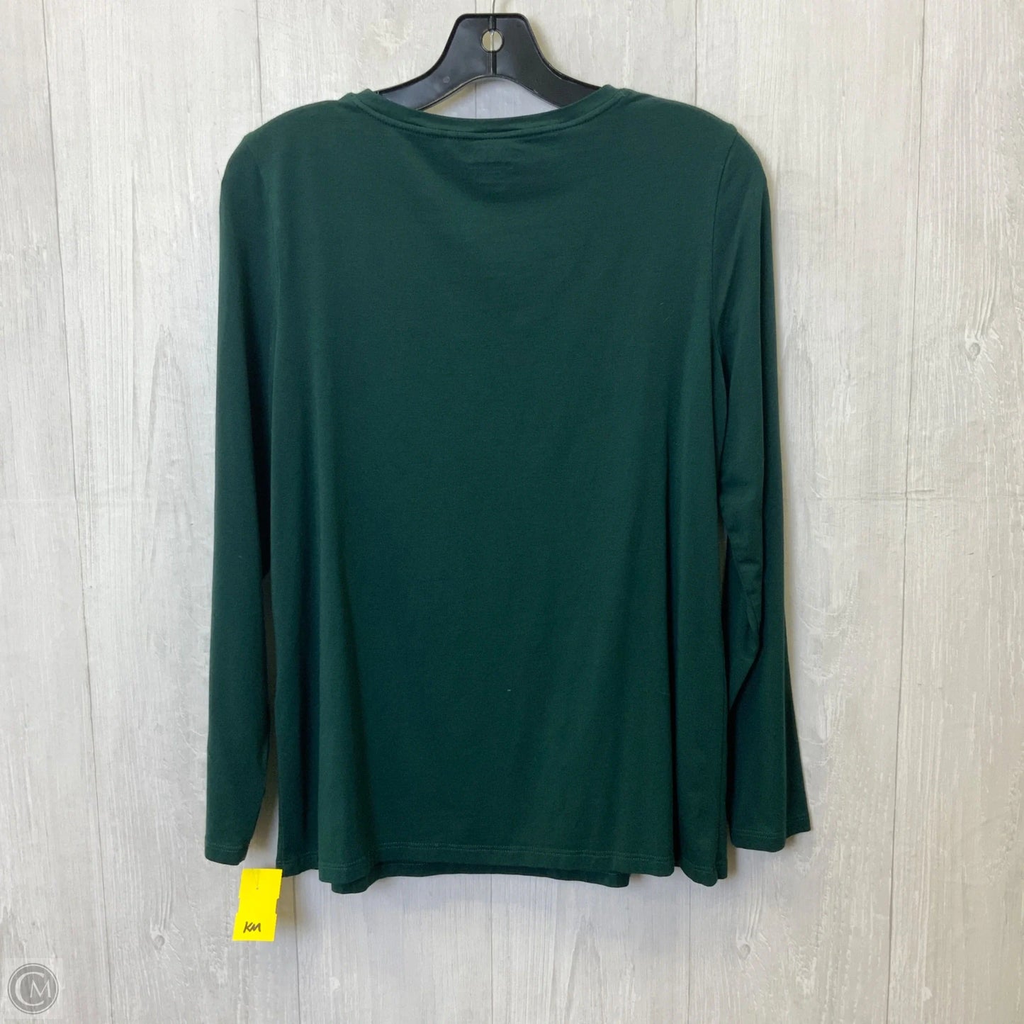 Top Long Sleeve Basic By Chicos In Green, Size: M