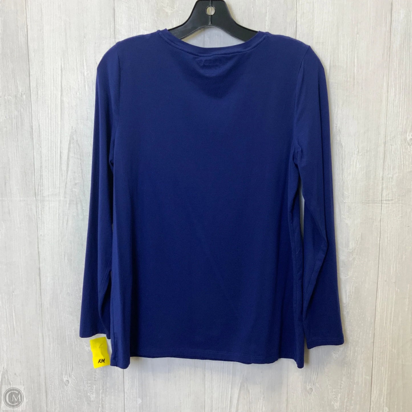 Top Long Sleeve Basic By Chicos In Blue, Size: M