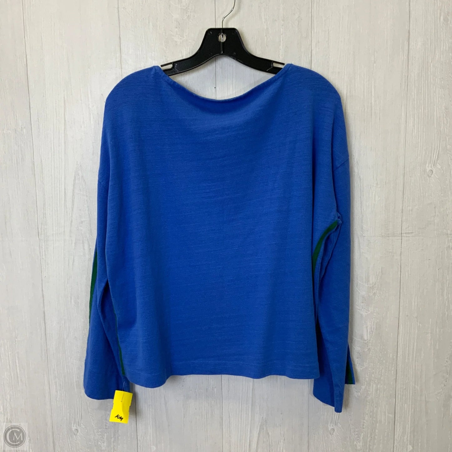 Top Long Sleeve Basic By Loft In Blue, Size: M