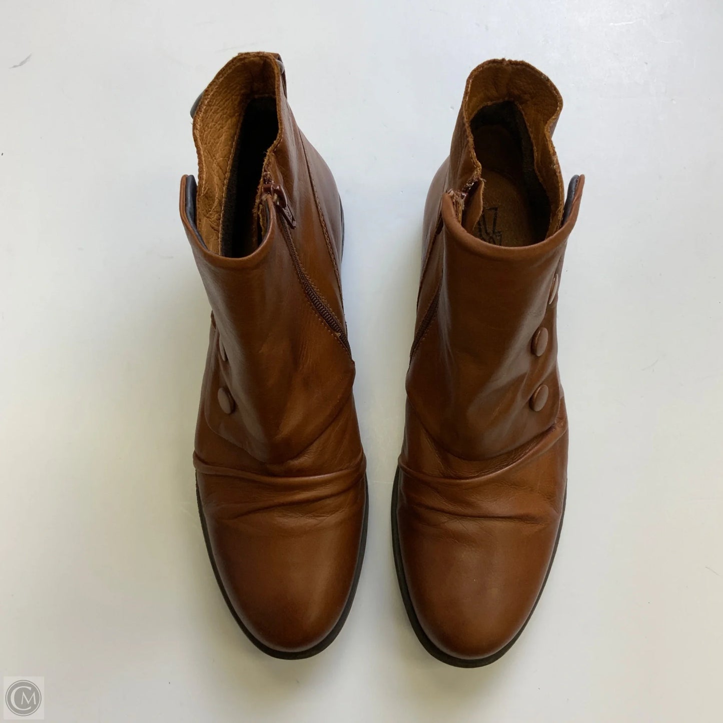 Boots Ankle Flats By Miz Mooz In Tan, Size: 10