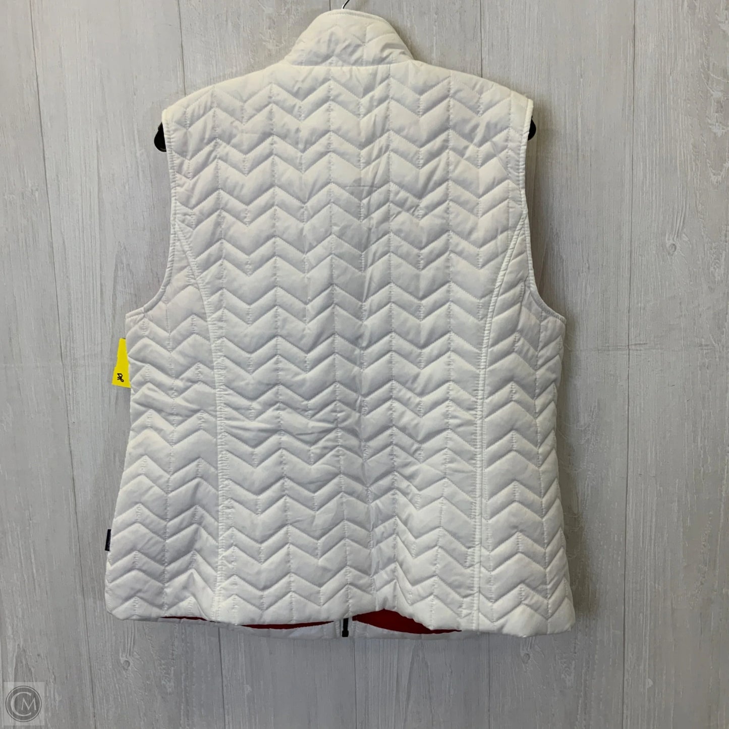 Vest Puffer & Quilted By Bass In White, Size: Xl