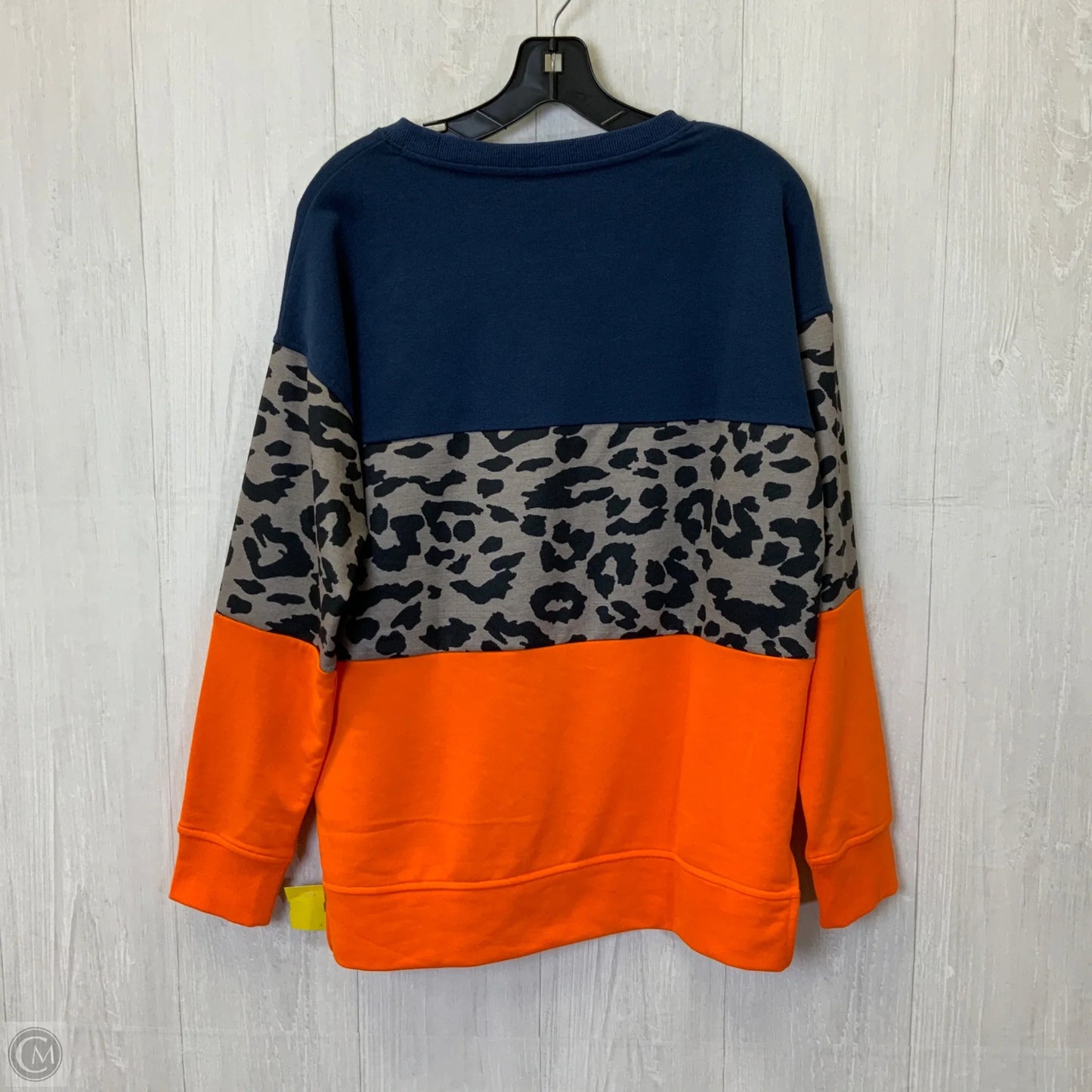 Top Long Sleeve By Clothes Mentor In Blue & Orange, Size: L