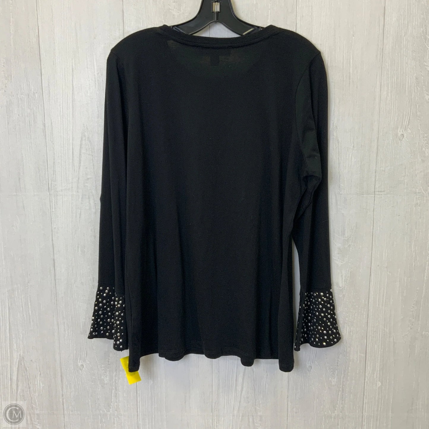 Top Long Sleeve By Michael By Michael Kors In Black, Size: Xl
