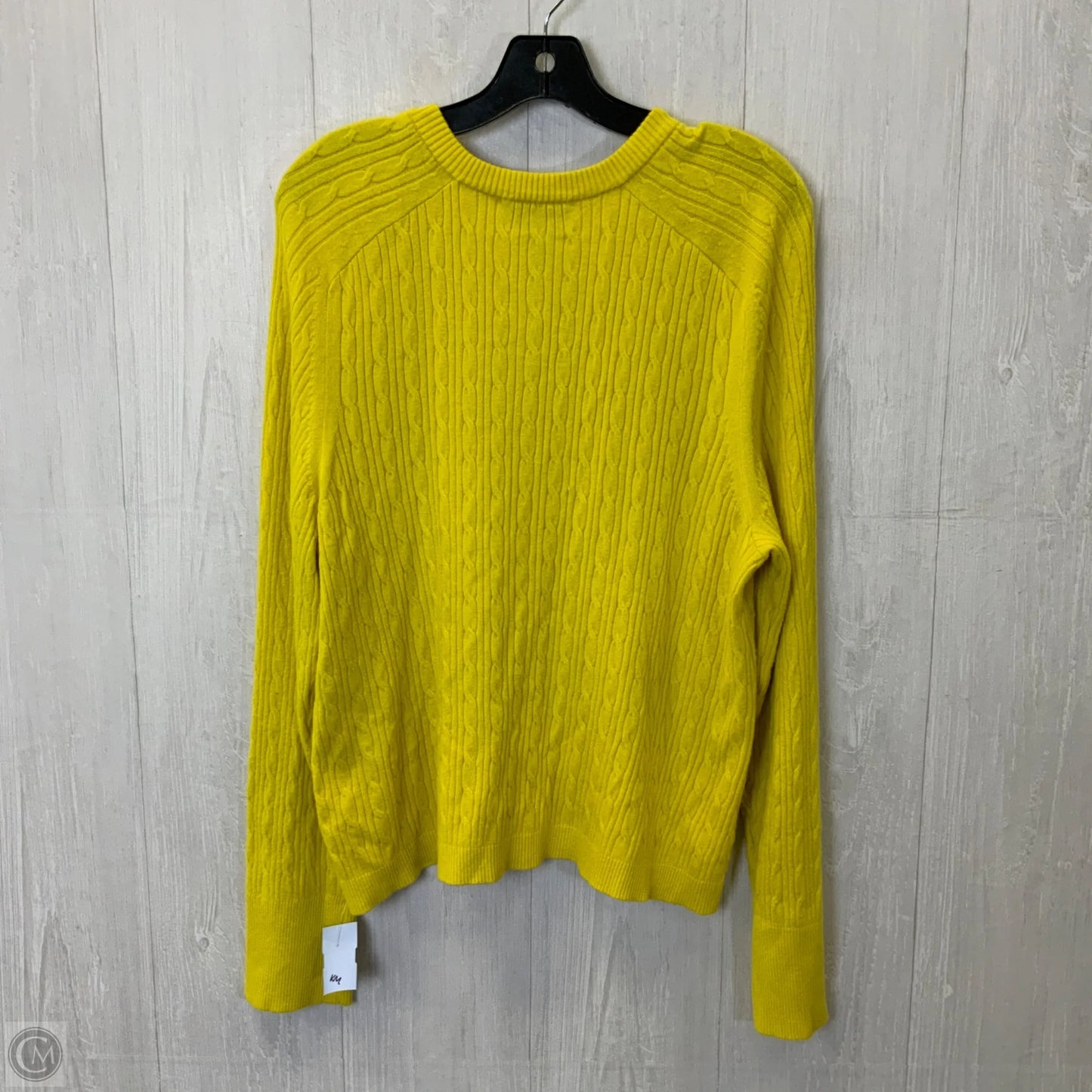 Cardigan By Free Assembly In Yellow, Size: Xxl
