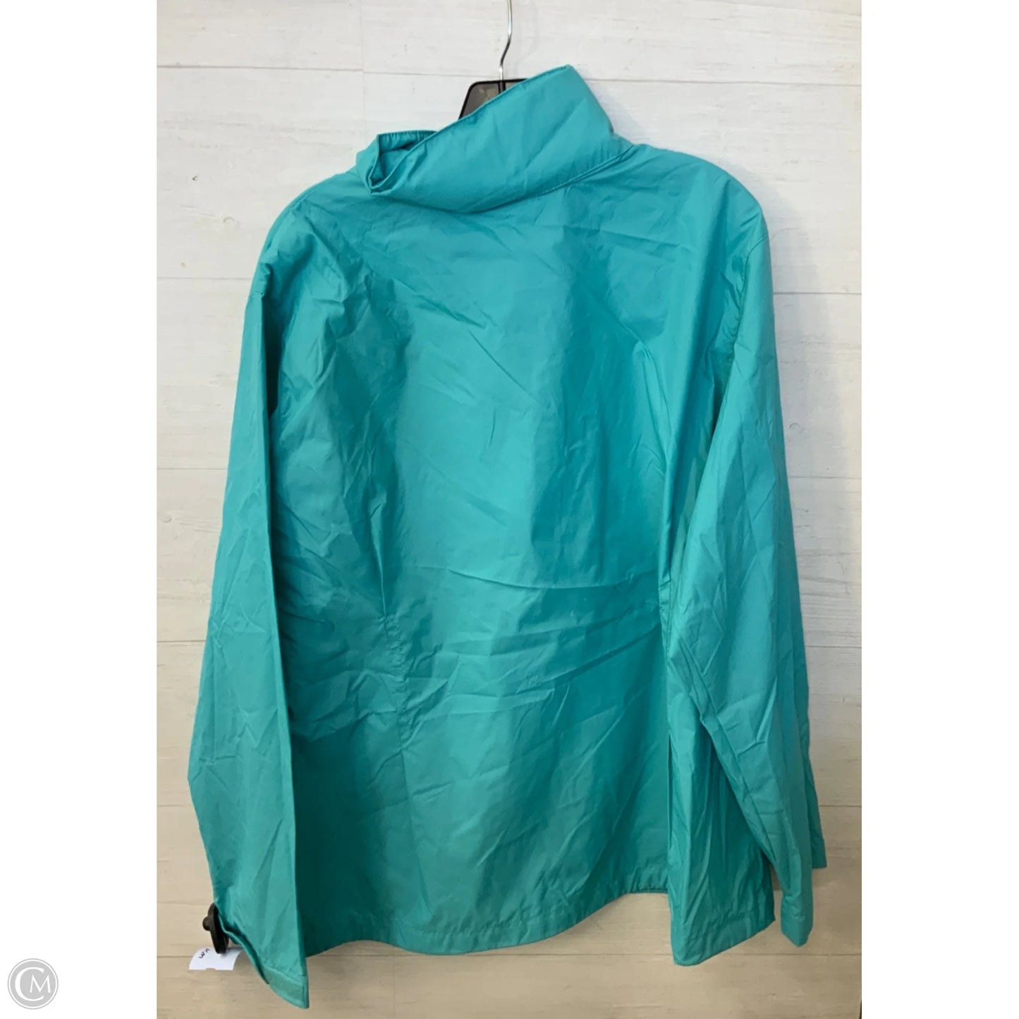 Jacket Windbreaker By Columbia In Teal, Size: 2x