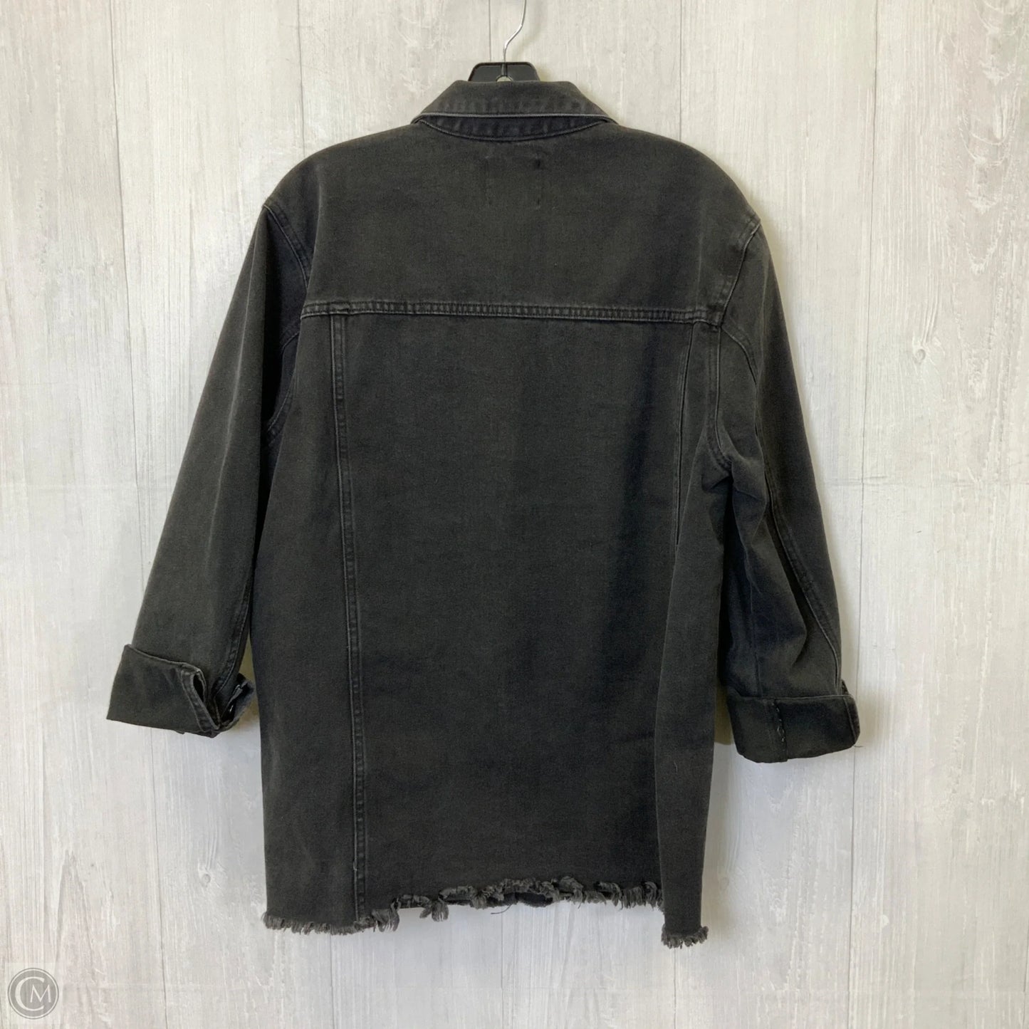 Jacket Denim By Love Tree In Black Denim, Size: M