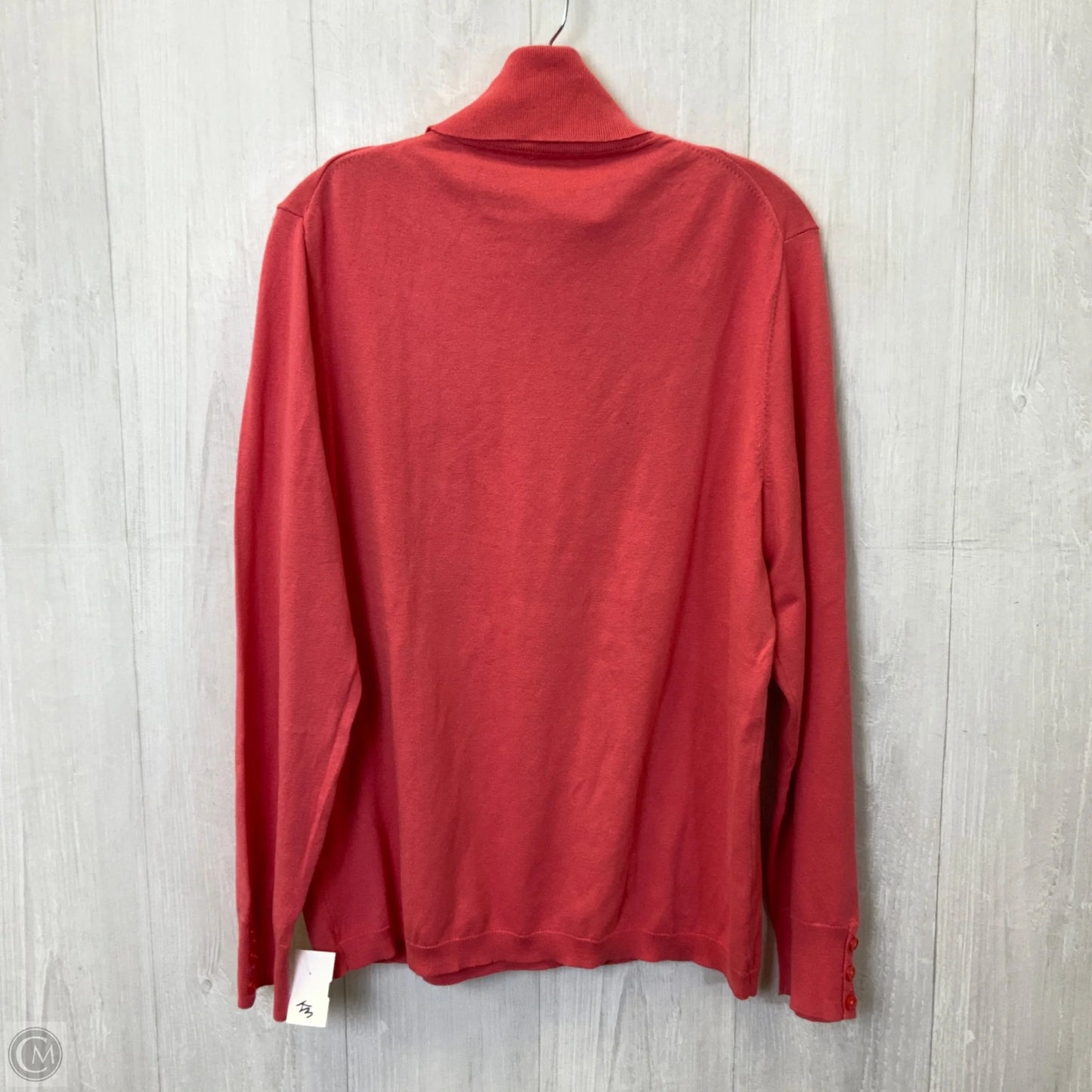 Top Short Sleeve Basic By Talbots In Coral, Size: Xl