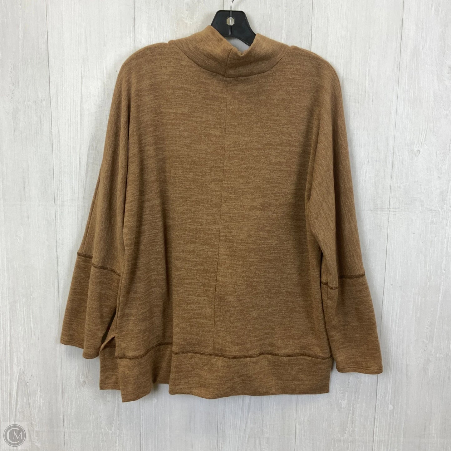 Top Long Sleeve By Clothes Mentor In Tan, Size: L