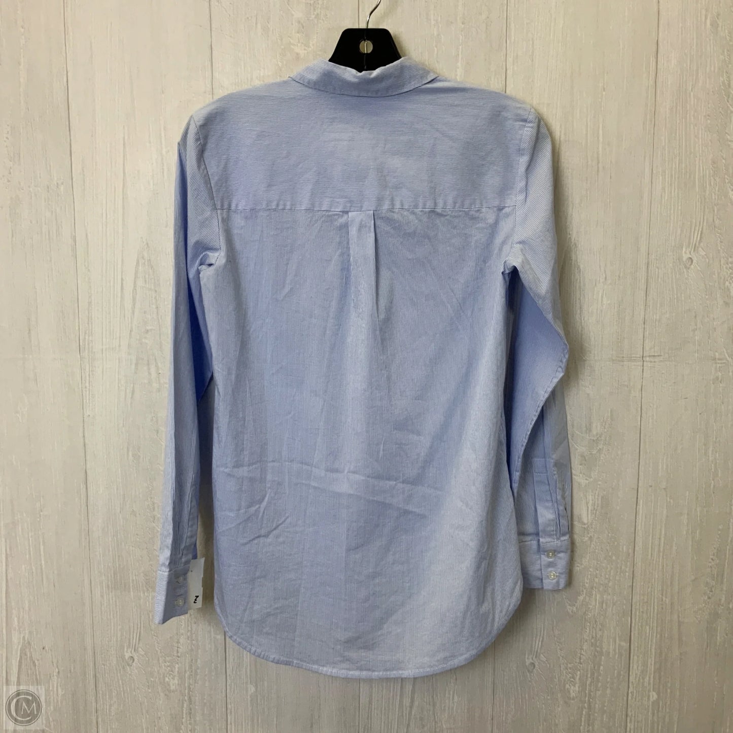 Blouse Long Sleeve By H&m In Blue, Size: Xs