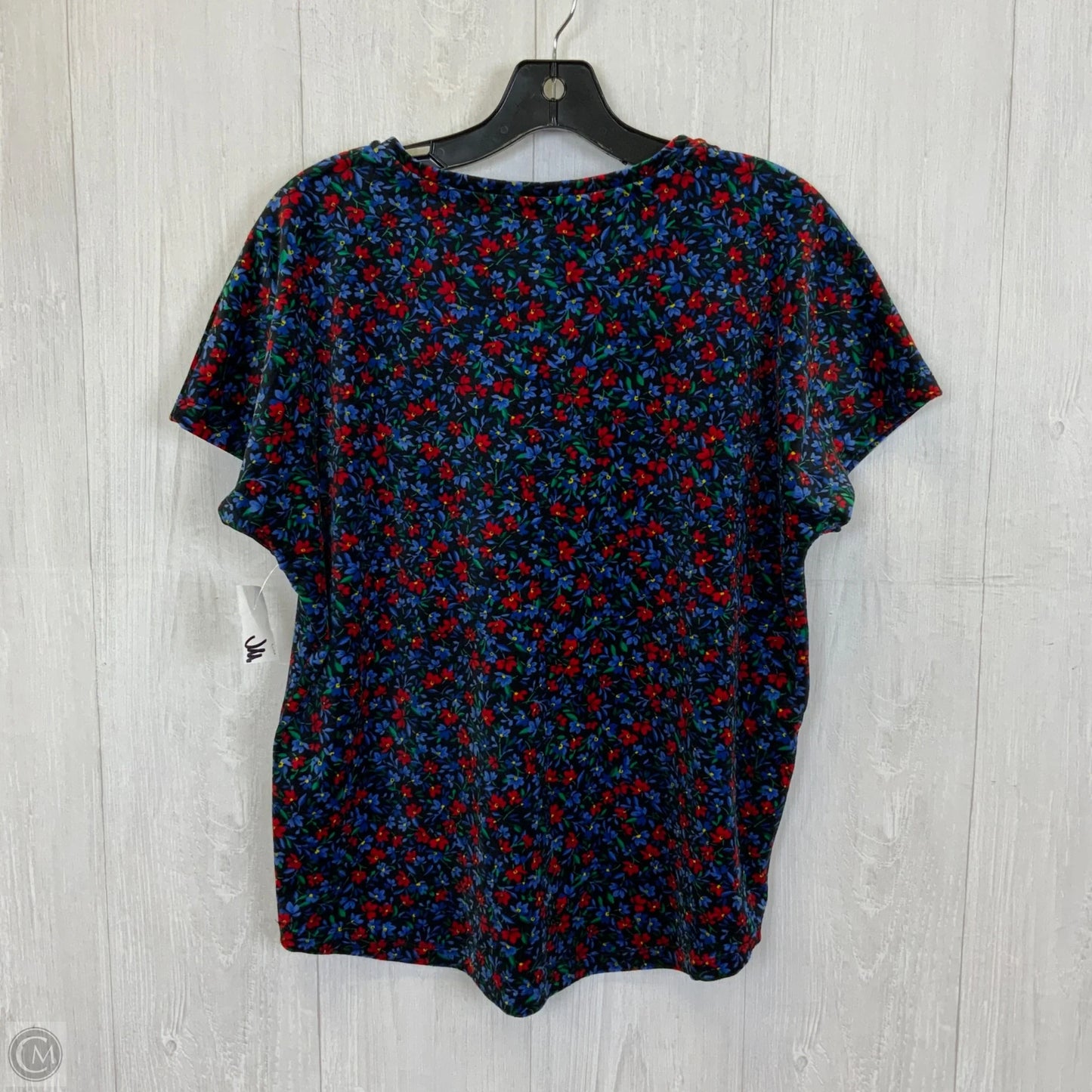 Top Short Sleeve By Loft In Floral Print, Size: Xs