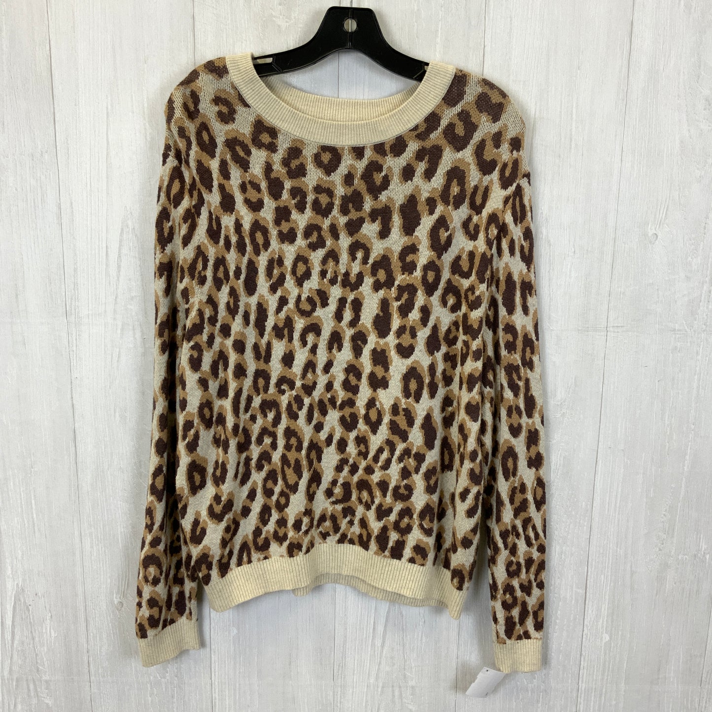 Top Long Sleeve By A New Day In Animal Print, Size: Xl