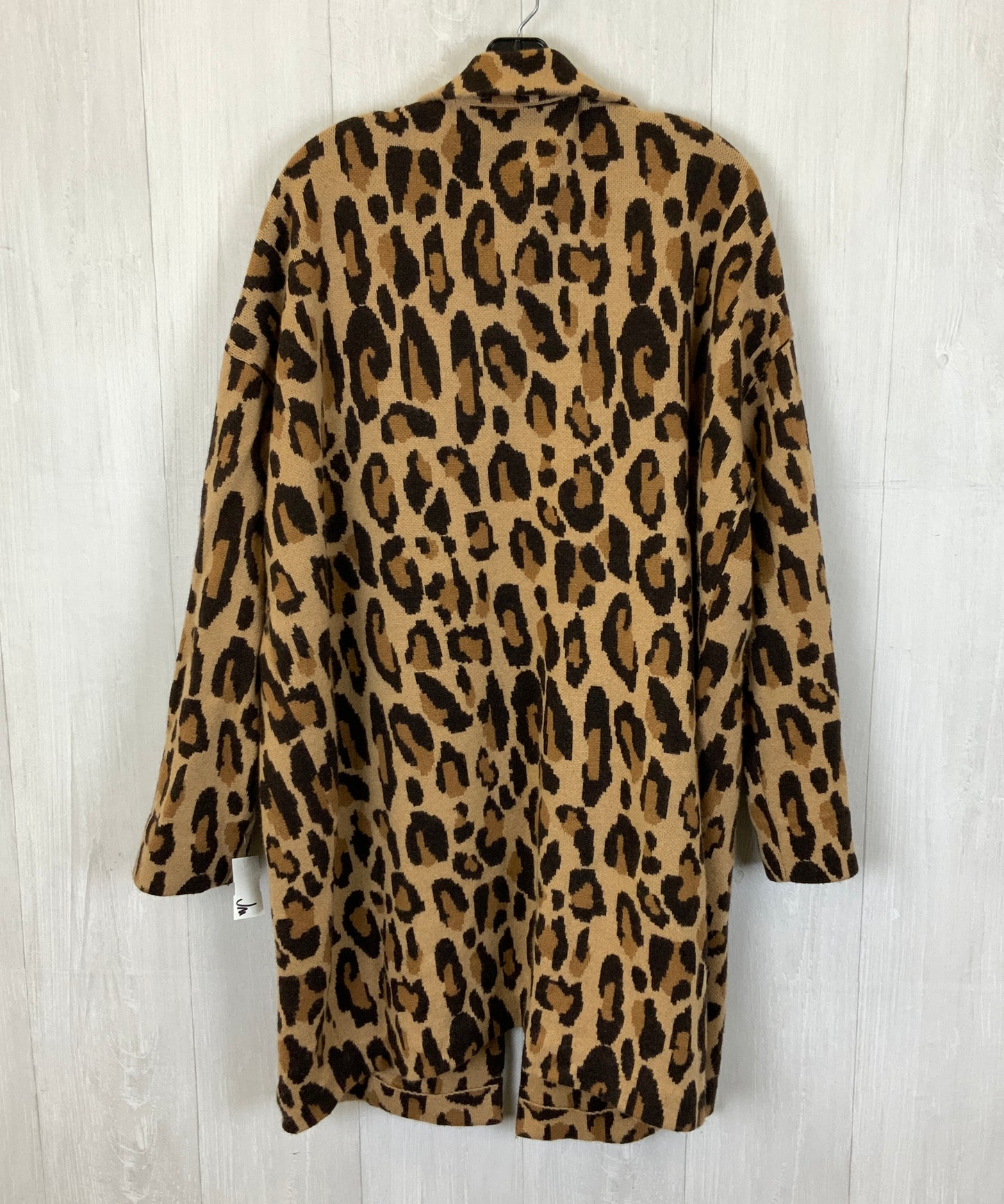 Cardigan By J. Crew In Animal Print, Size: Xl