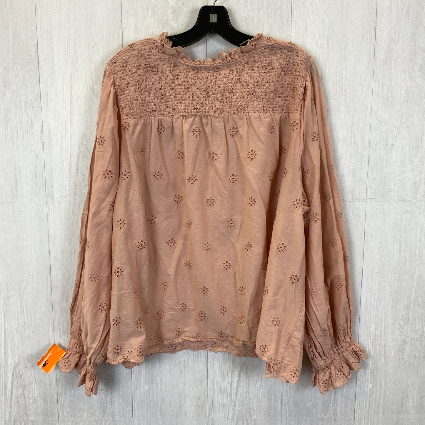 Top Long Sleeve By Clothes Mentor In Pink, Size: 3x