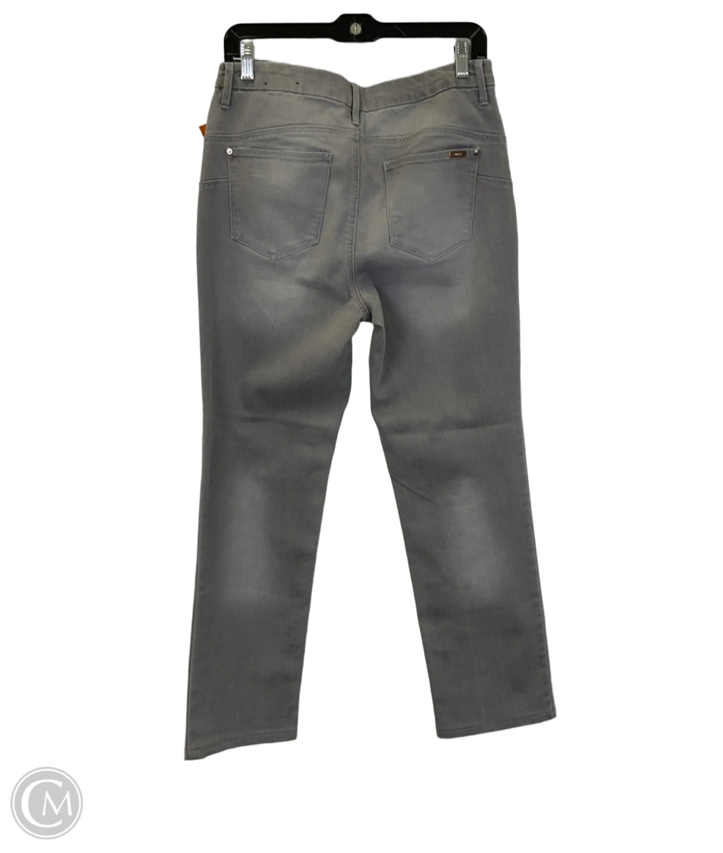 Jeans Straight By Chicos In Grey Denim, Size: M