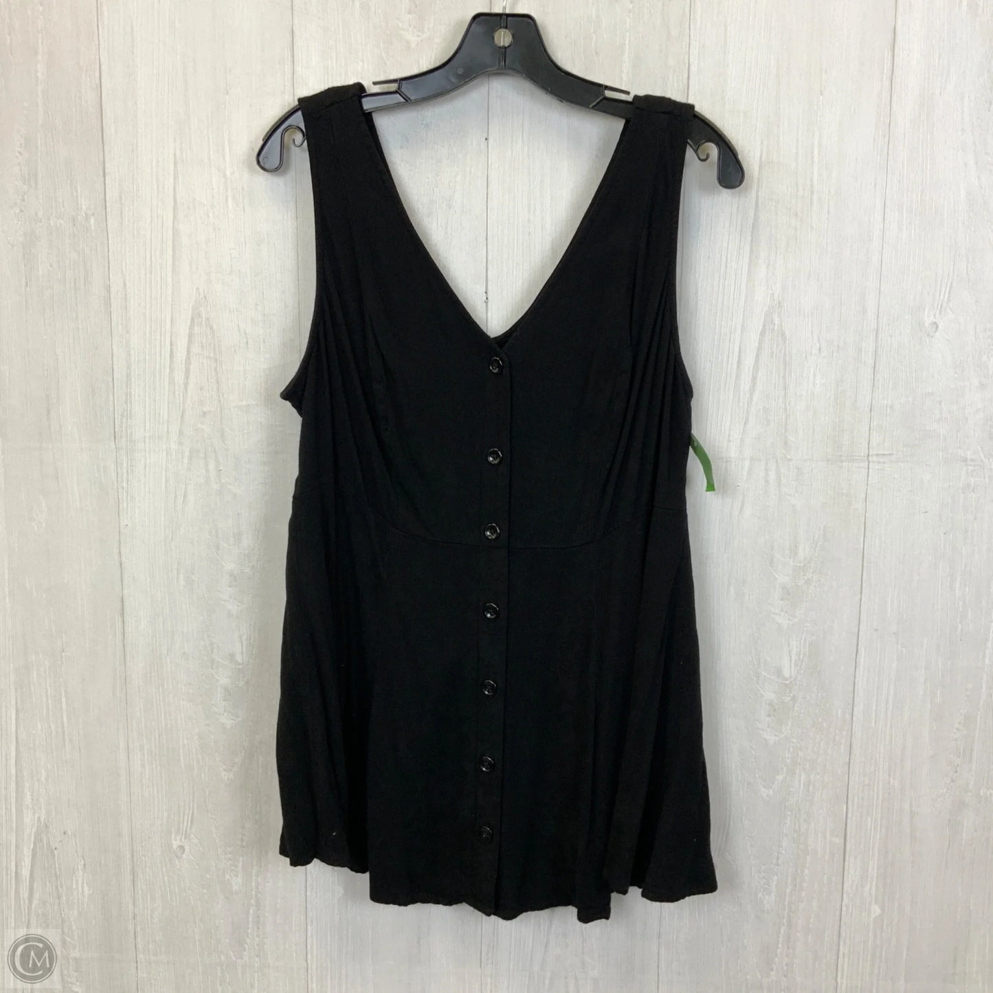 Top Sleeveless By Torrid In Black, Size: 1x