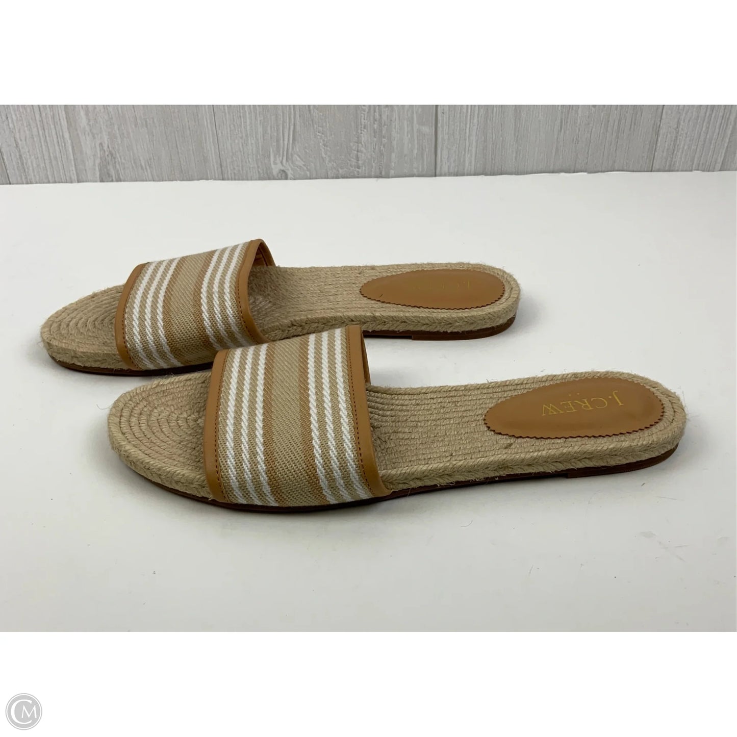 Sandals Flats By J. Crew In Tan, Size: 10